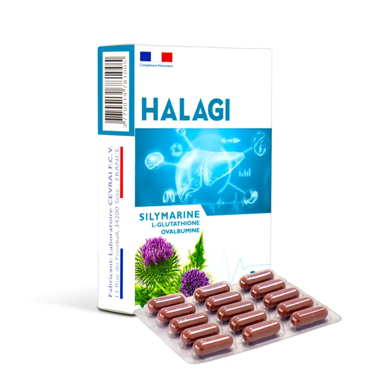 VIÊN UỐNG BỔ GAN - HALAGI (HỘP 30 VIÊN) - PHÁP