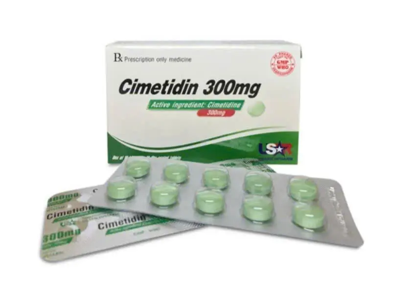 Cimetidin 300 (Hộp 10 vỉ x 10 viên)