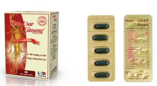 Hom Usar Ginseng
 (Hết Hàng) (Hộp 12 vỉ x 05 viên)