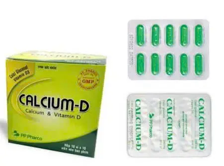 Calcium - D (Hộp 10 vỉ x 10 viên)