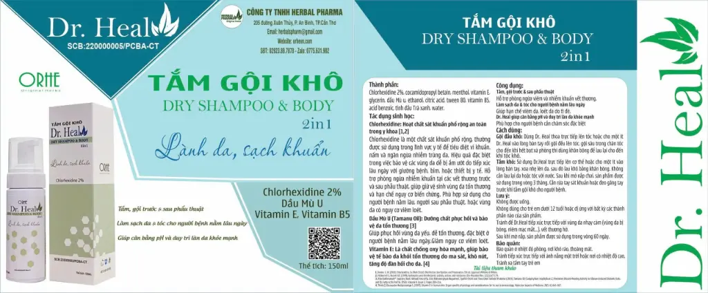 Tắm Gội Khô Dr.Heal