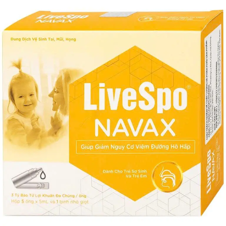Livespo® Navax Cho Trẻ Sơ Sinh Và Trẻ Em (5 Ống/Hộp) (Hộp 5 ống)