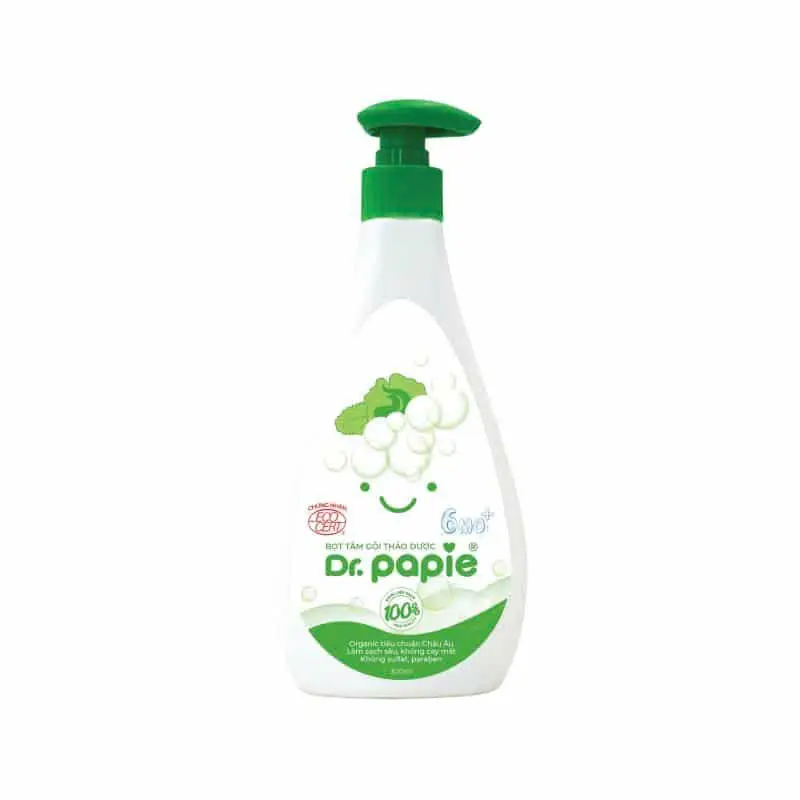 Bọt Tắm Gội Thảo Dược Dr.Papie
 300Ml (Chai 300ml)