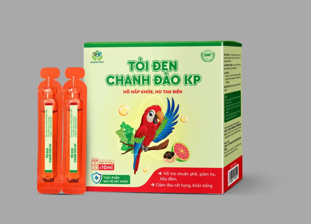 Tỏi đen chanh đào KP (Hộp 20 ống x 10ml)
