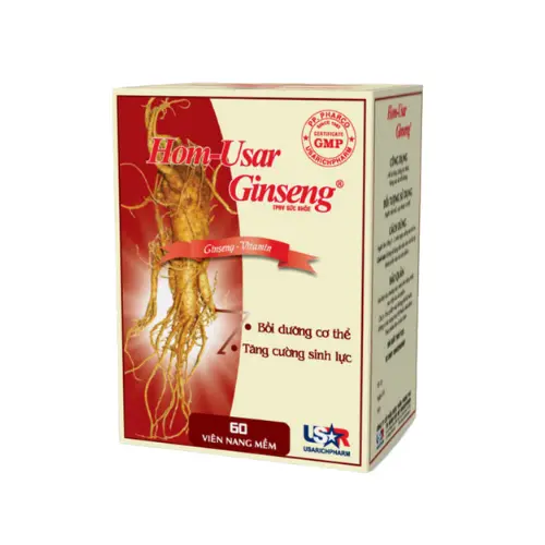 HOM USAR GINSENG  (Hộp 12 vỉ x 5 viên)
(Hết hàng)