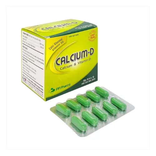 CALCIUM - D  (Hộp 10 vỉ x 10 viên)