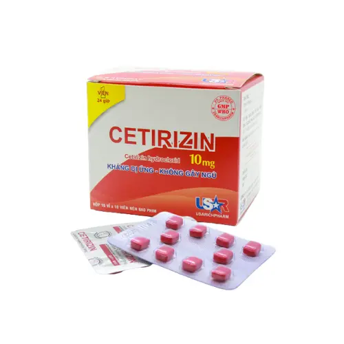 CETIRIZIN  (Hộp 10 vỉ x 10 viên)