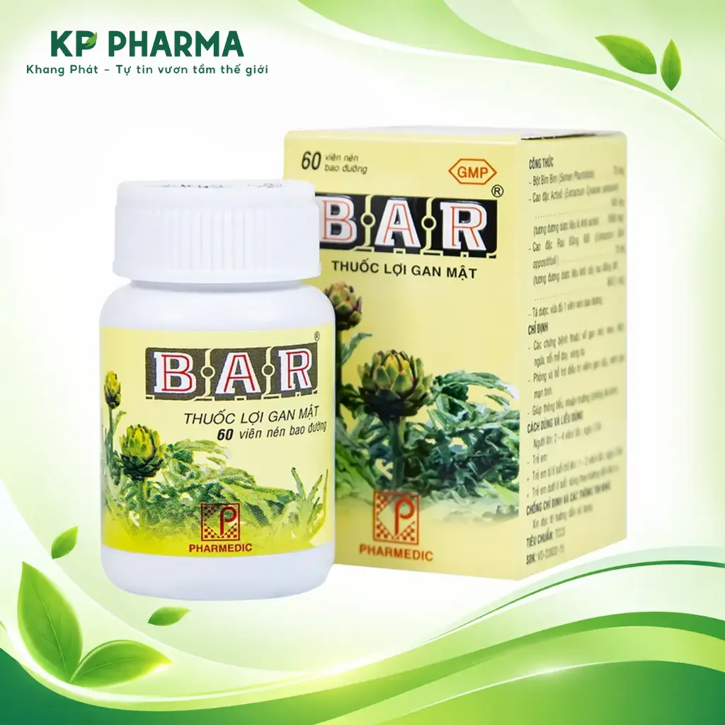 BAR (CHAI 60 VIÊN) - PHARMEDIC