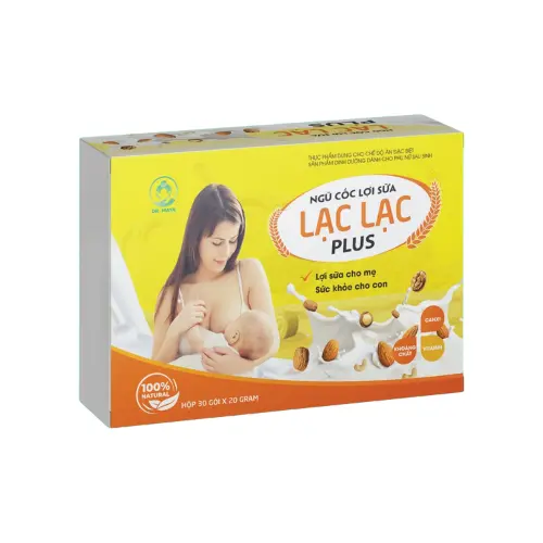 Ngũ cốc lợi sữa Lạc Lạc Plus 300gr (Hộp 30 gói)