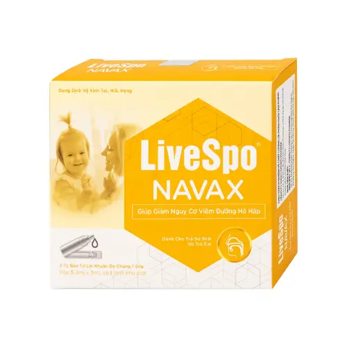 LIVESPO® NAVAX cho trẻ sơ sinh và trẻ em (5 ống/hộp)