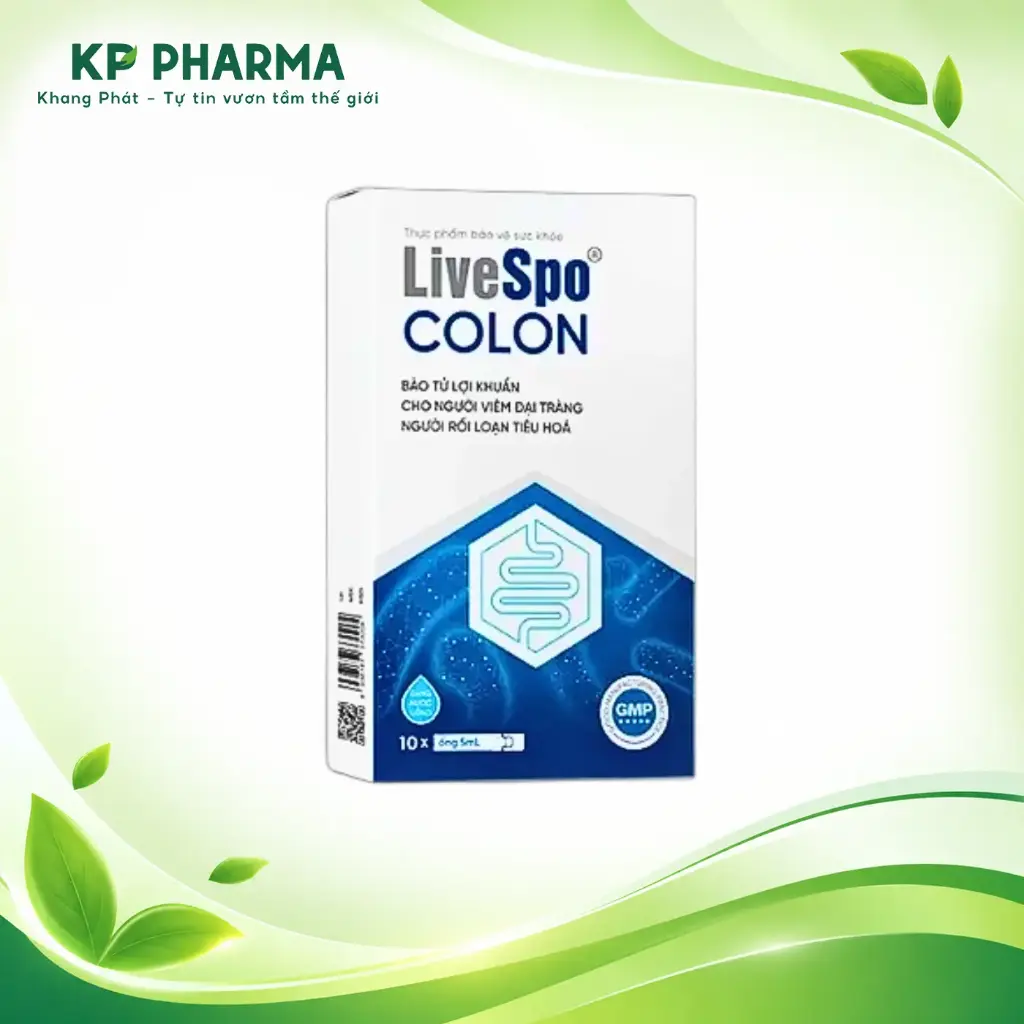 LIVESPO COLON (HỘP 10 ỐNG X 5ML) - BÀO TỬ LỢI KHUẨN VIÊM ĐẠI TRÀNG, RỐI LOẠN TIÊU HÓA