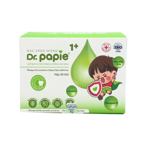 Gạc răng miệng Dr.Papie 1+
(Hộp 30 gói)