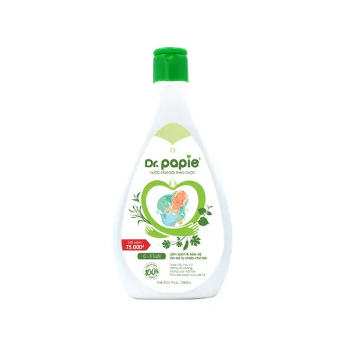 Nước tắm gội thảo dược
Dr.Papie (Chai 500ml)