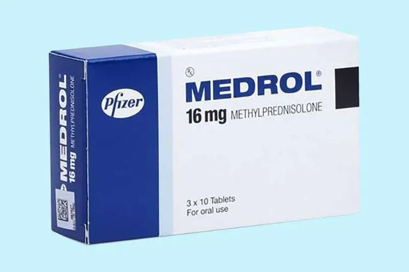 Medrol 16mg (Hộp 3 vỉ x 10 viên ) 