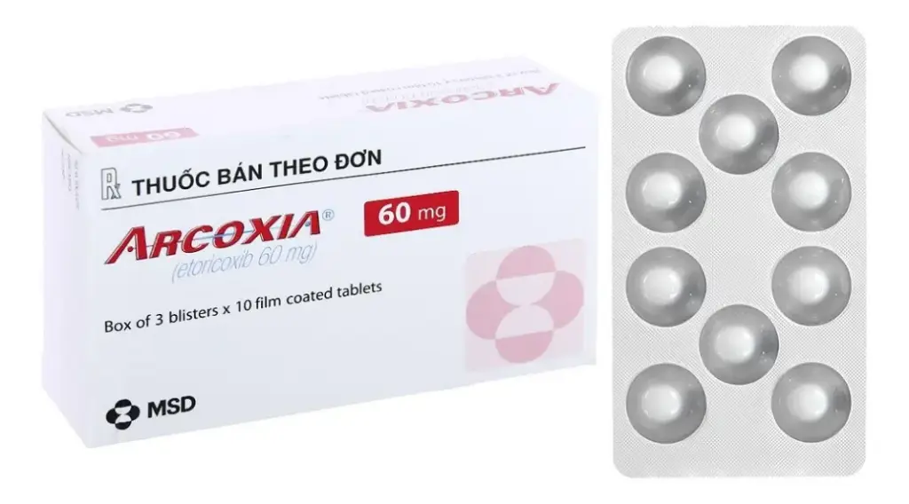 ARCOXIA 60MG ( Hộp 3 vỉ x 10 viên)