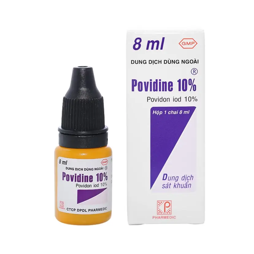 POVIDINE 10% (LỌ 8ML - LỐC 10 CHAI)