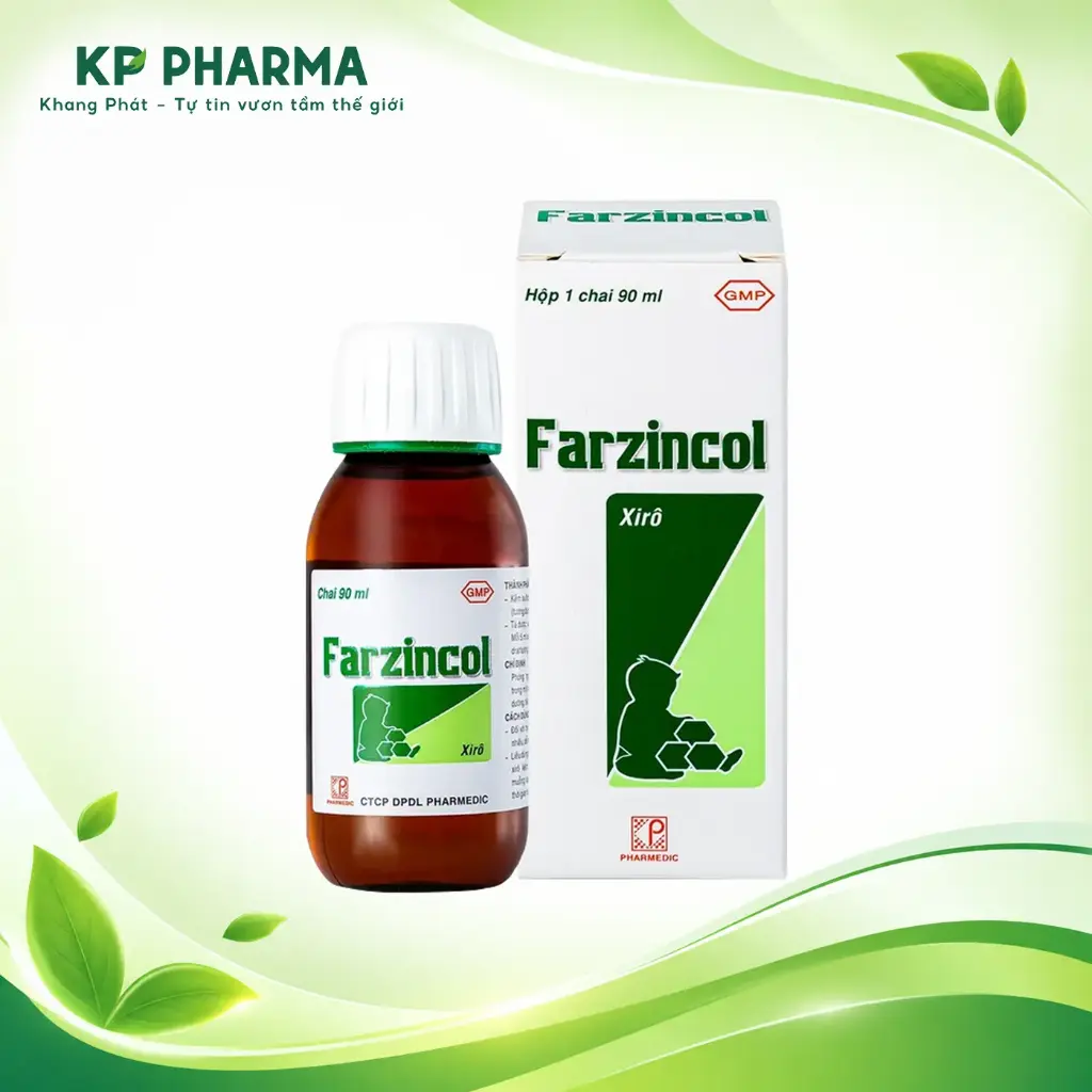 FARZINCOL SYRUP (CHAI 90ML) - PHARMEDIC