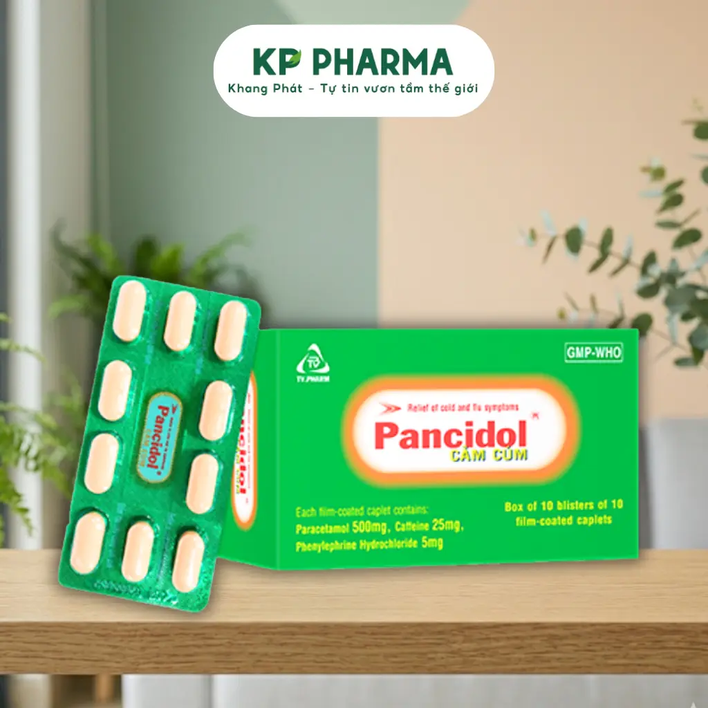 TVP - PANCIDOL CẢM CÚM (HỘP 100 VIÊN)