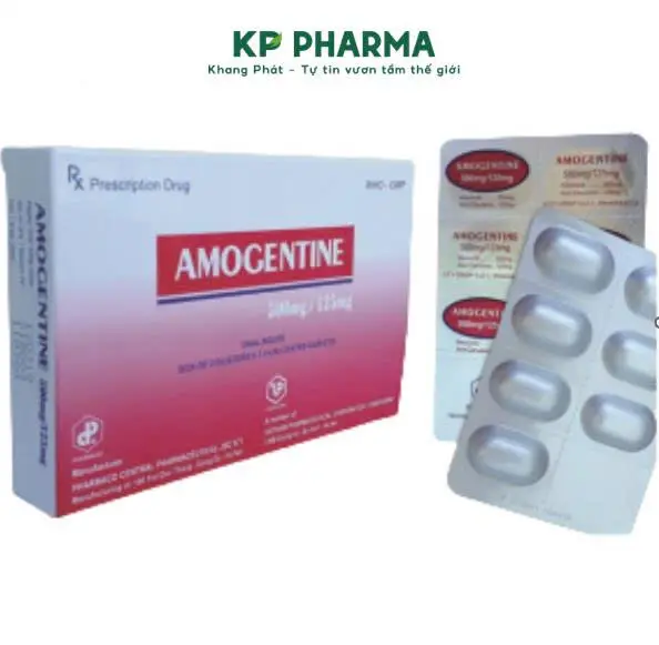 PHARBACO (TW1) - AMOGENTINE 500MG/125MG - (HỘP 2 VỈ X 7 VIÊN)