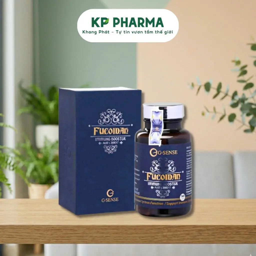 Hỗ trợ tăng đề kháng, miễn dịch Fucoidan Immune Booster - G.Sense (C/30v) - Nhập khẩu Úc