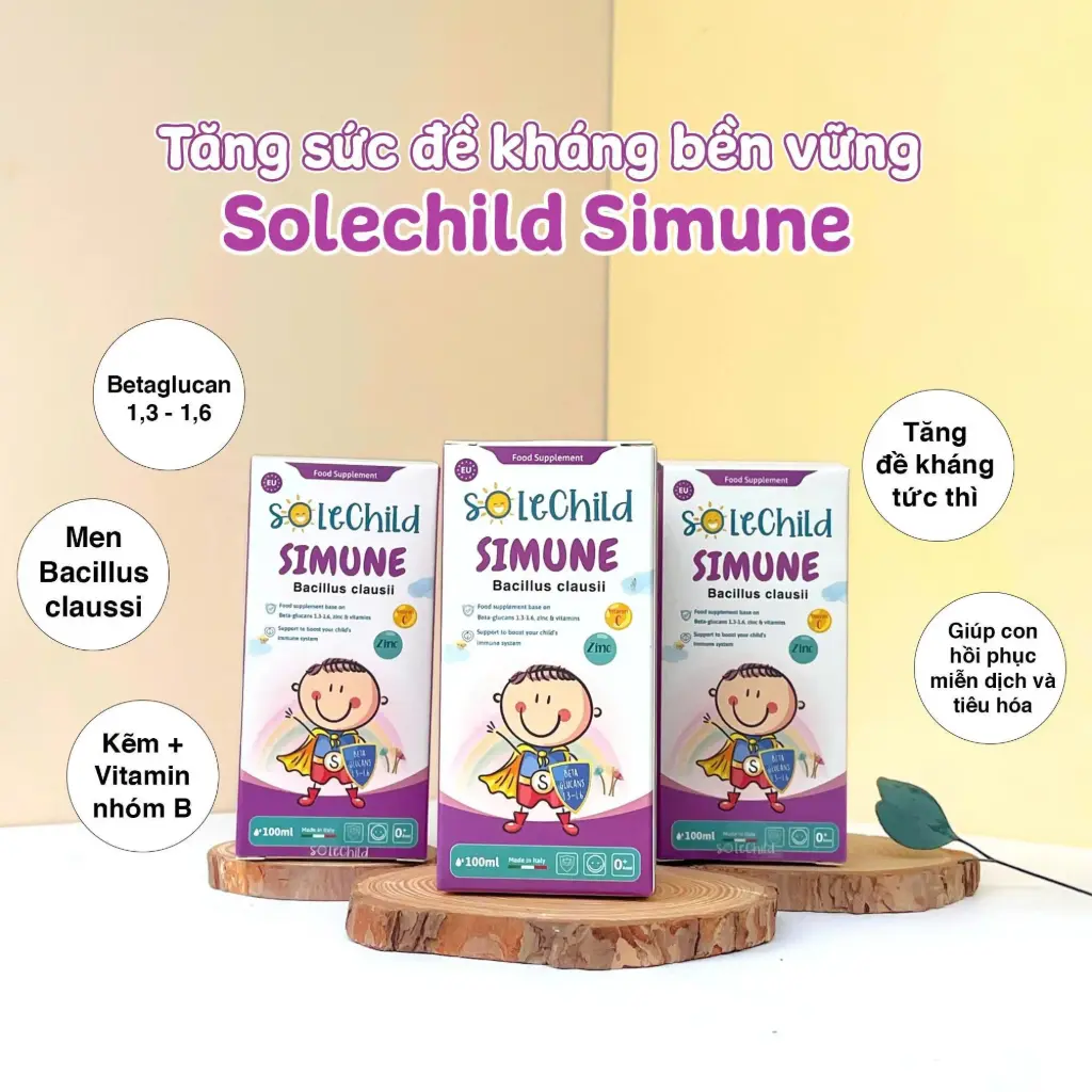 SOLECHILD SIMUNE ITALY - TĂNG ĐỀ KHÁNG - (HỘP 1 LỌ X 100ML)