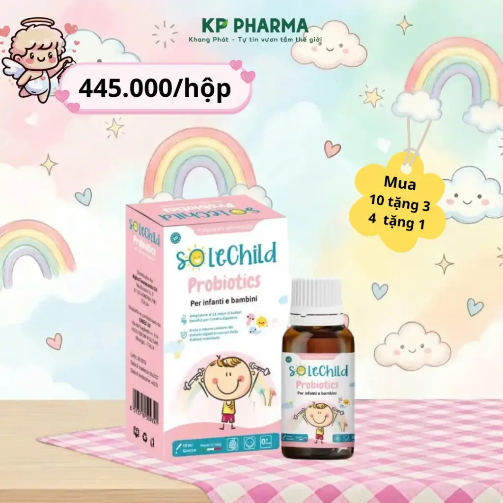 SOLECHILD PROBIOTIC - MEN VI SINH - HỘP 1 CHAI X 10ML