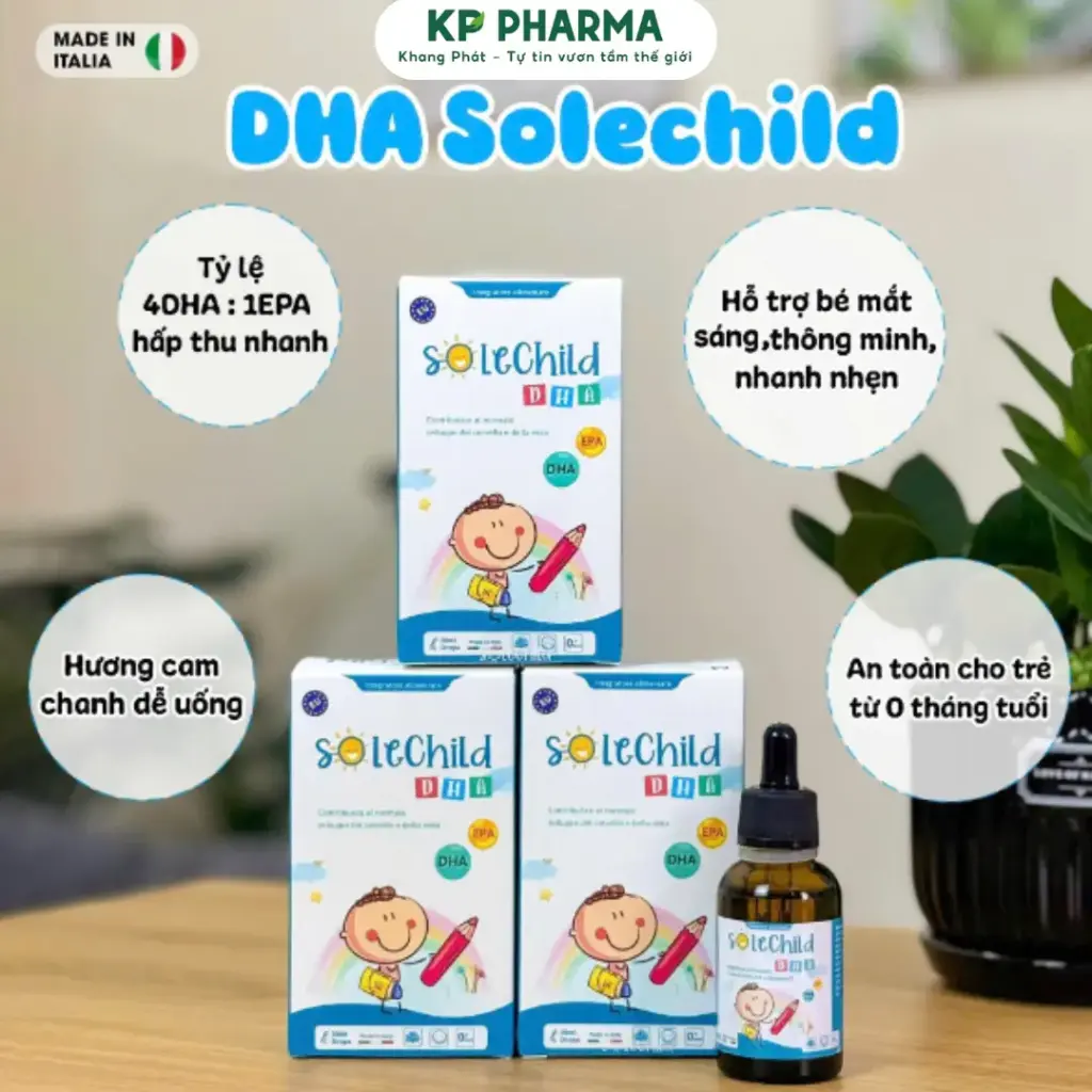 SOLECHILD DHA - BỔ SUNG DHA - (HỘP 1 LỌ X 30ML)