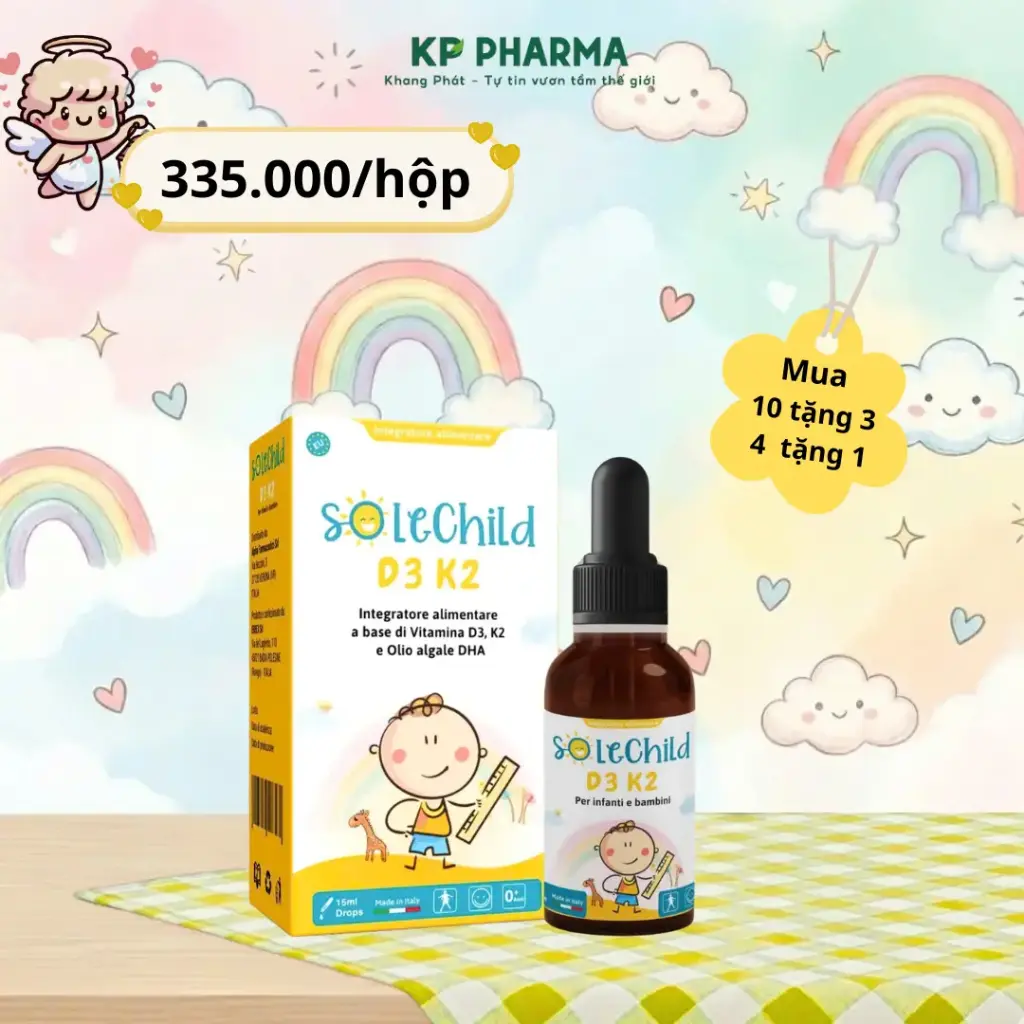 SOLECHILD D3K2 - PLUS DHA - (HỘP 1 LỌ X 15ML)