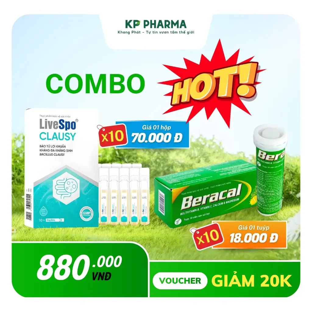 COMBO MÙA NÓNG - 10 HỘP CLAUSY + 10 TUÝP BERACAL 