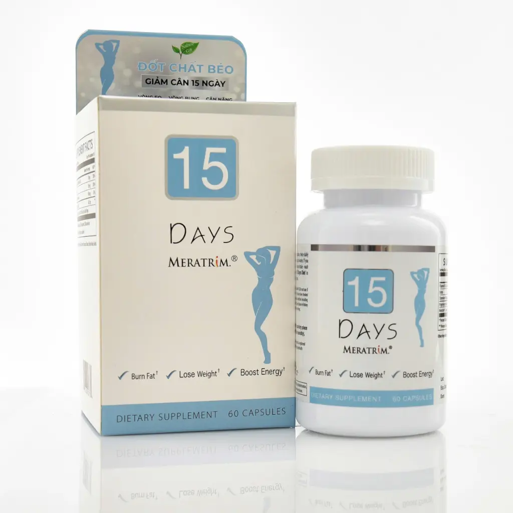 NATURAL GIFT - 15 DAY - Viên uống hỗ trợ giảm cân - (Hộp 1 Lọ x 60 viên)