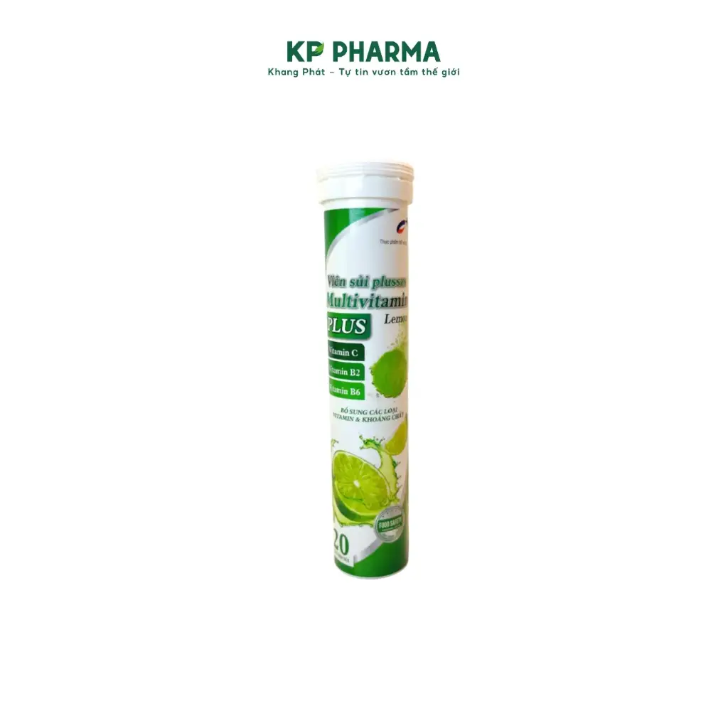 Viên sủi Multivitamin Plus Chanh tươi (Tuýp 20 viên) 