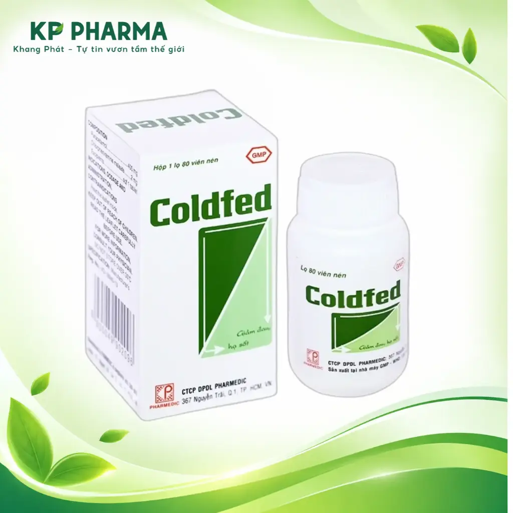 COLDFED - PARACETAMOL 400MG (LỌ 80 VIÊN) - PHARMEDIC
