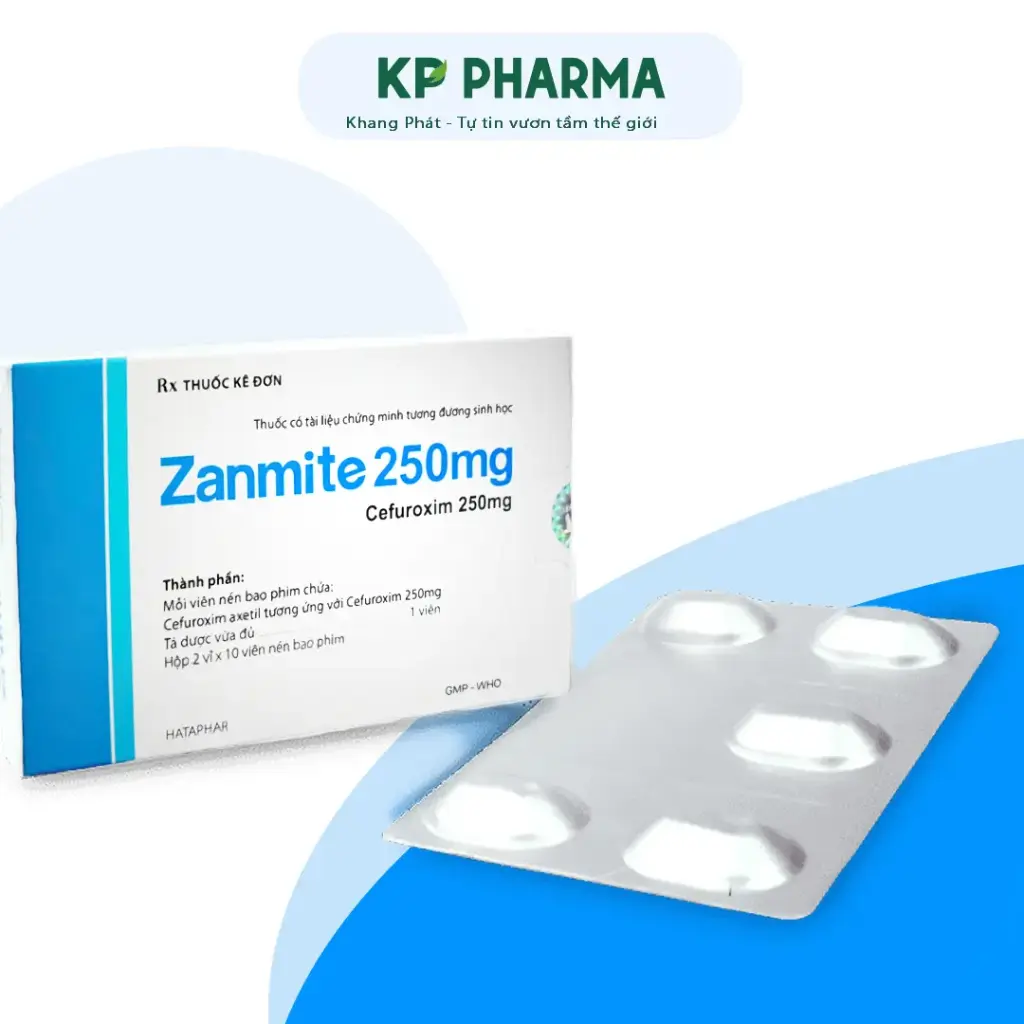 ZANMITE 250MG - (HỘP 2 VỈ X 10 VIÊN)