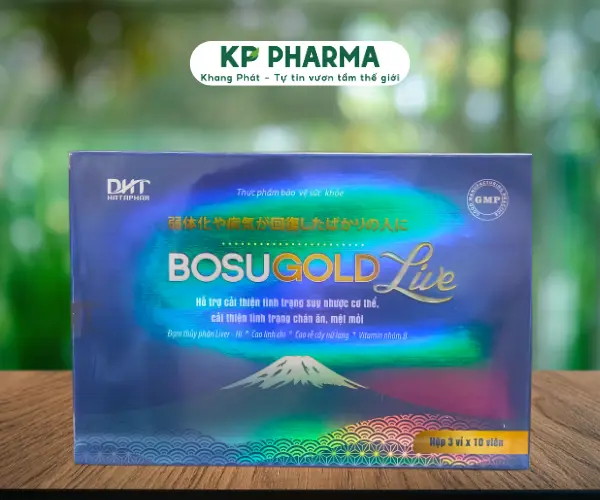 BOSUGOLD LIVE - (HỘP 3 VỈ X 10 VIÊN)