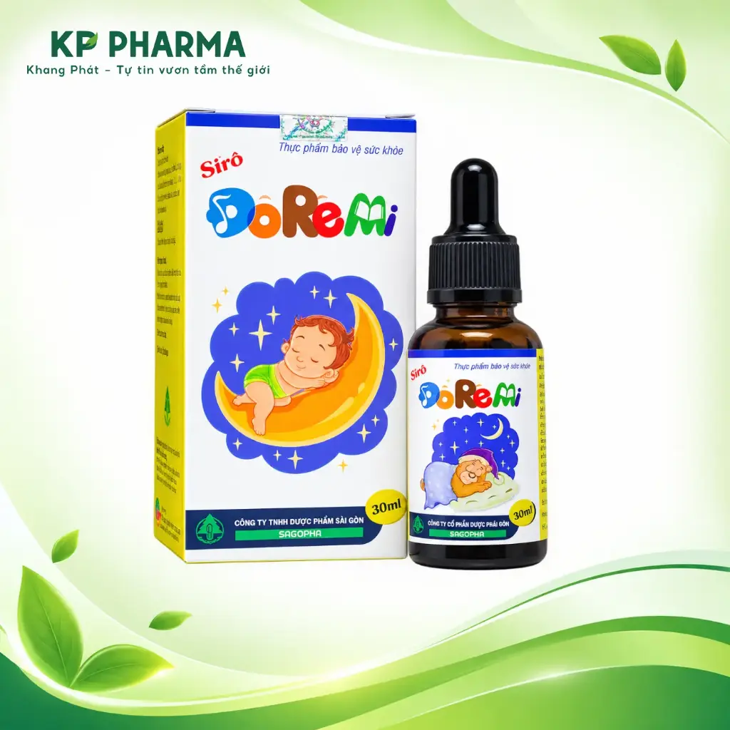 SIRO ĐÔRÊMI (HỘP 1 CHAI 30ML) - HỖ TRỢ AN THẦN, GIÚP NGỦ NGON VÀ SÂU GIẤC - SAGOPHA 
