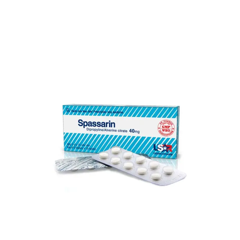 SPASSARIN 40mg DƯỢC PHẨM PHONG PHÚ (Hộp 03 vỉ x 10 viên)