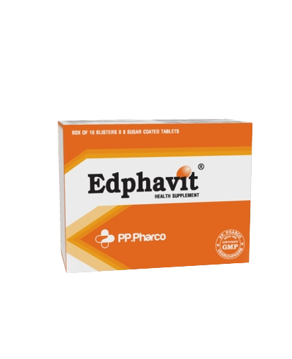 EDPHAVIT 5 mg – 0,5 mg DƯỢC PHẨM PHONG PHÚ (Hộp 10 vỉ x 10 viên)