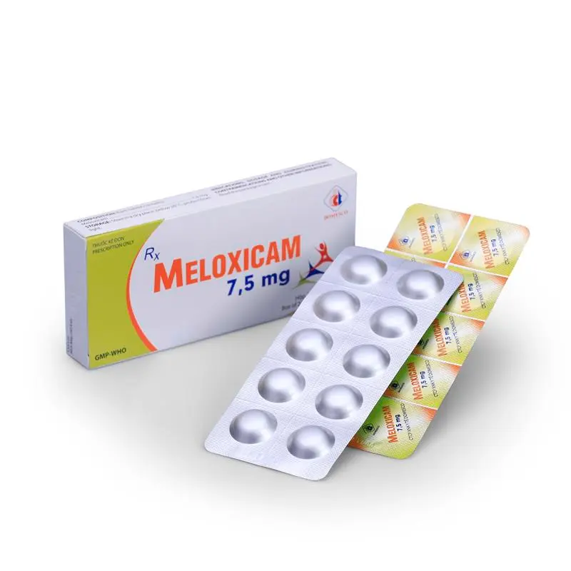MELOXICAM 7,5mg DƯỢC PHẨM PHONG PHÚ (Hộp 10 vỉ x 10)