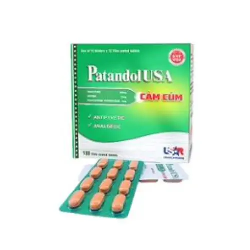 PATANDOLUSA CẢM CÚM 500mg - 4mg DƯỢC PHẨM PHONG PHÚ (Hộp 25 vỉ x 20 viên)