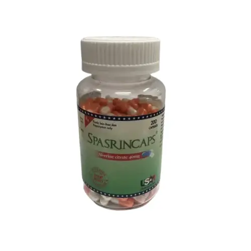 SPASRINCAPS (Cam-trắng) Alverin citrat 40mg DƯỢC PHẨM PHONG PHÚ (Hộp 03 vỉ x 10 viên)