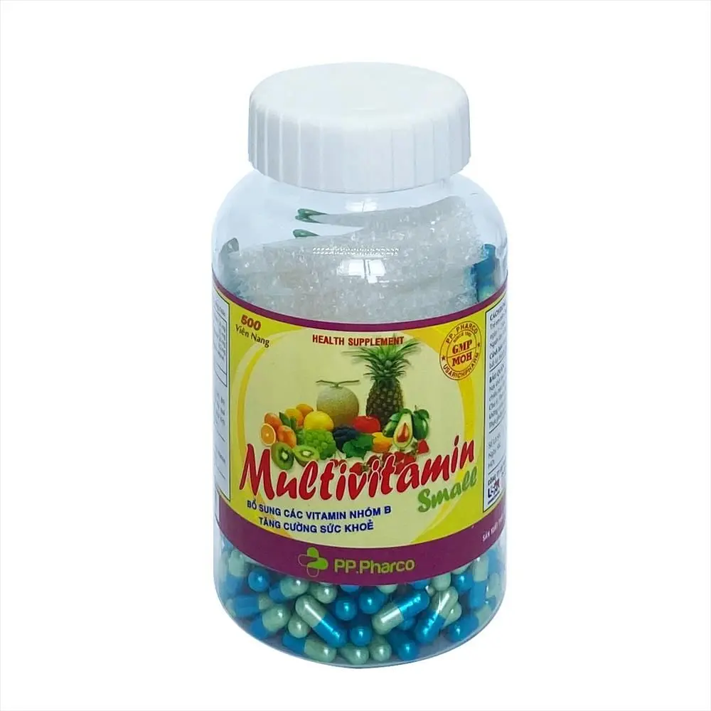 MULTIVITAMIN SMALL 1mg - 1mg - 1mg - 0.2mg DƯỢC PHẨM PHONG PHÚ (Chai 500 viên)