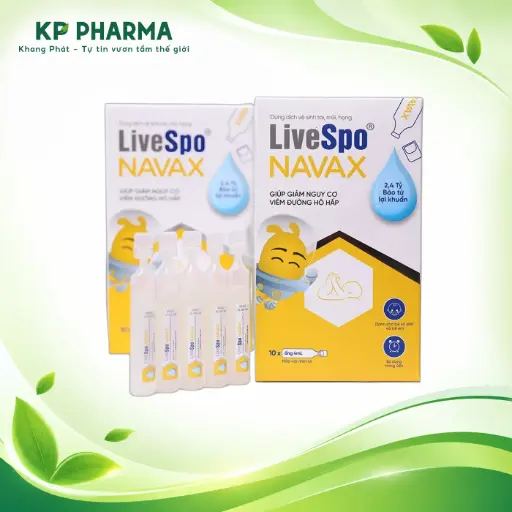 [LPR008] LIVESPO NAVAX TRẺ EM VÀ TRẺ SƠ SINH (HỘP 10 ỐNG X 4ML - NẮP VẶN) - GIẢM VIÊM ĐƯỜNG HÔ HẤP