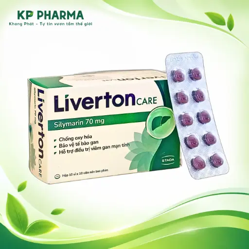 [STD01] LIVERTONCARE - SILYMARIN 70MG (HỘP 10 VỈ X 10 VIÊN) - STADA