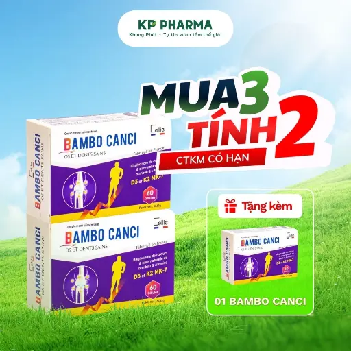 [SP04505] VIÊN BỔ SUNG CANCI - BAMBO CANCI (HỘP 60 VIÊN) - PHÁP