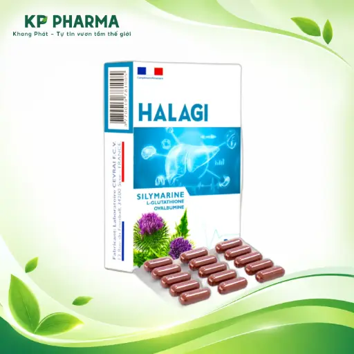 [PT0002] HALAGI - VIÊN UỐNG BỔ GAN PHÁP (HỘP 30 VIÊN) - PHYTEX PHARMA