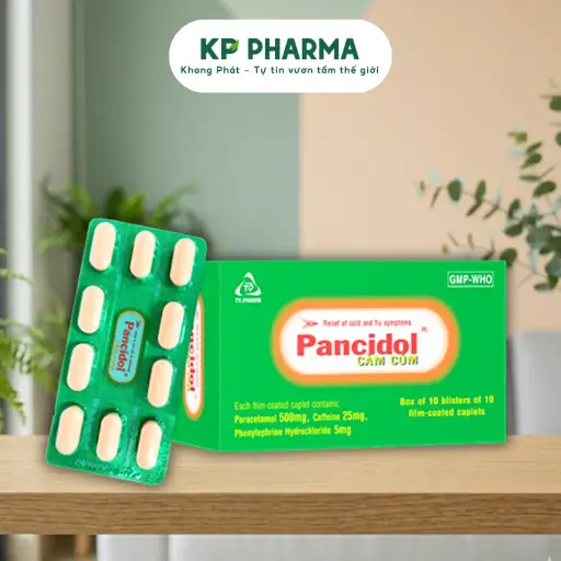 [TC0006] TVP - PANCIDOL CẢM CÚM (HỘP 100 VIÊN)