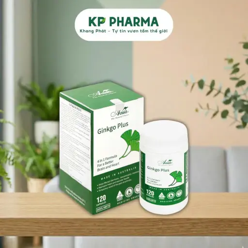 [KDT001] Bổ não ginkgo plus - Aussia Pharma (c/120v) - Nhập khẩu Úc