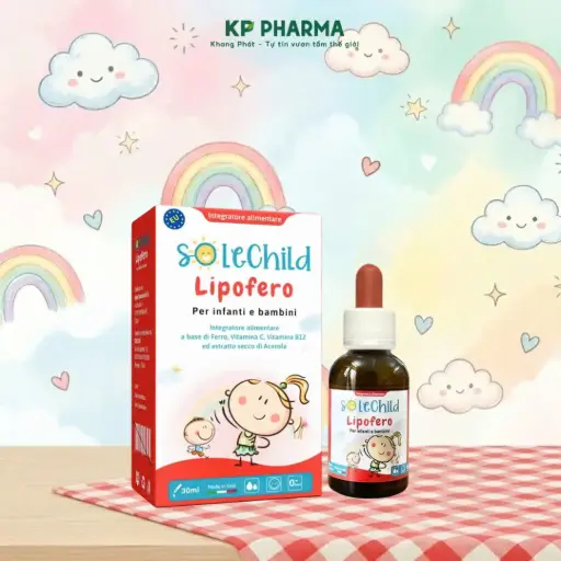 [SLC005] SOLECHILD LIPOFERO - BỔ SUNG SẮT - (HỘP 1 LỌ  X 30ML)