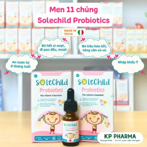 [SP04578] SOLECHILD PROBIOTIC - MEN VI SINH - HỘP 1 CHAI X 10ML