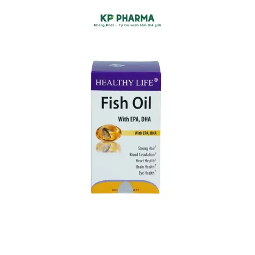 [NTG009] HEALTHY LIFE FISH OIL - Viên uống bổ sung Omega 3 - (Hộp 1 lọ x 100 viên)